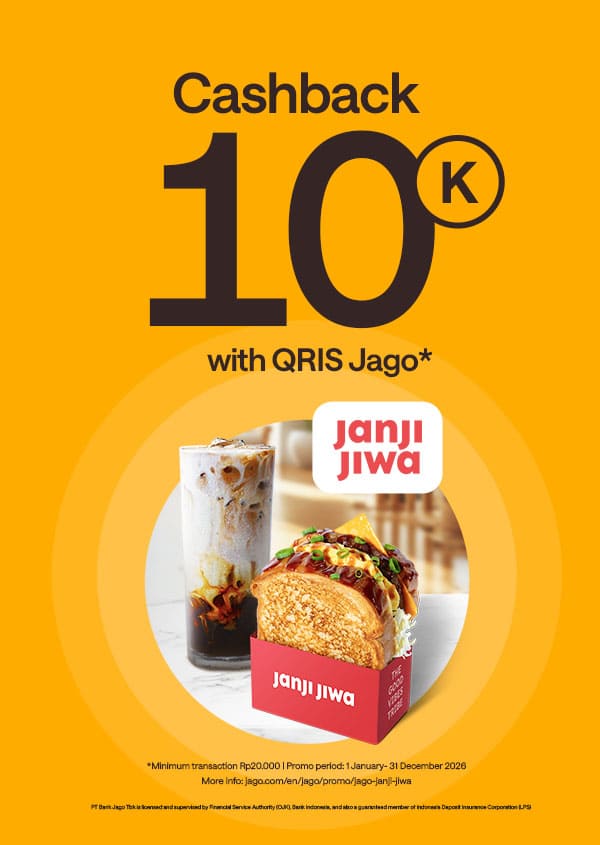 Enjoy your favorite coffee/drink/toast, get a Rp10,000 bonus