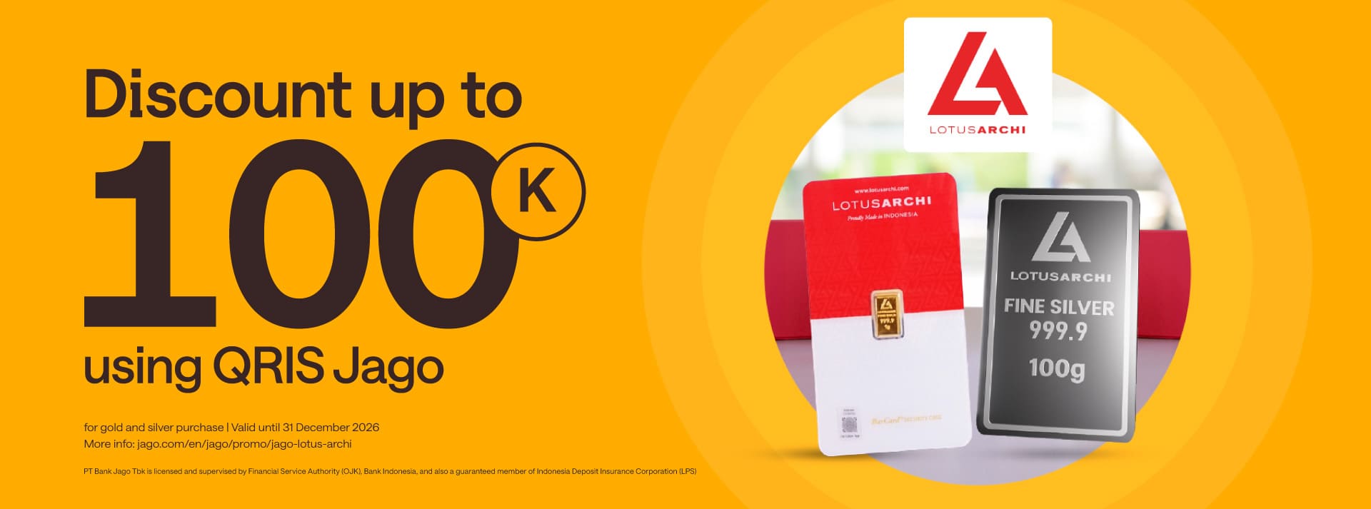 Get up to Rp 100,000 discount with transactions using QRIS Jago!