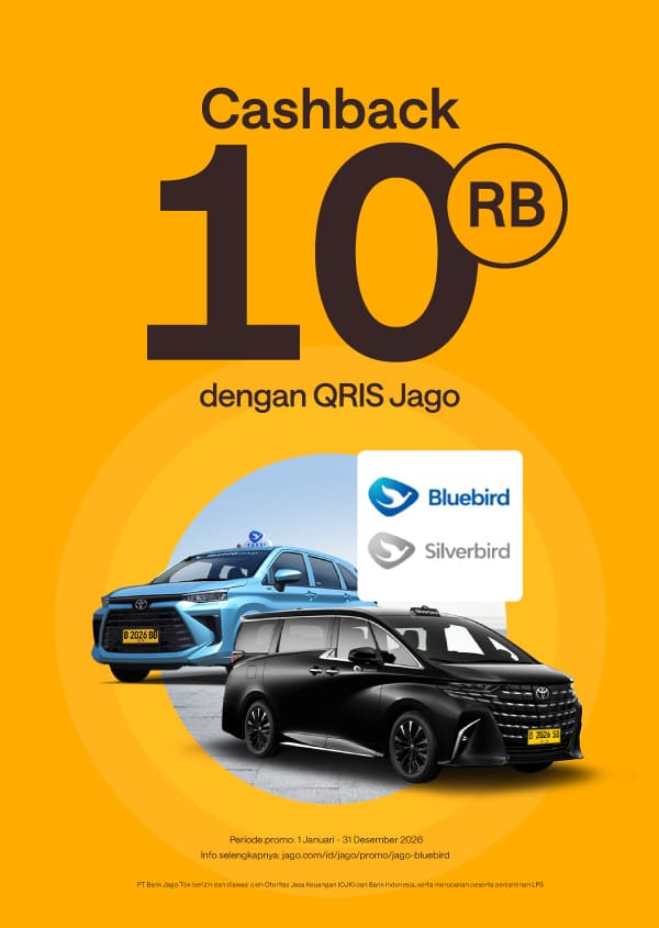 Naik taksi dapat cashback Rp10.000 pakai QRIS Jago