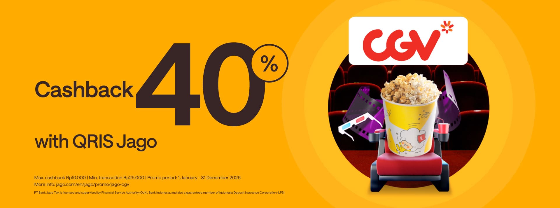 Get 40% Cashback* on Movie Tickets
