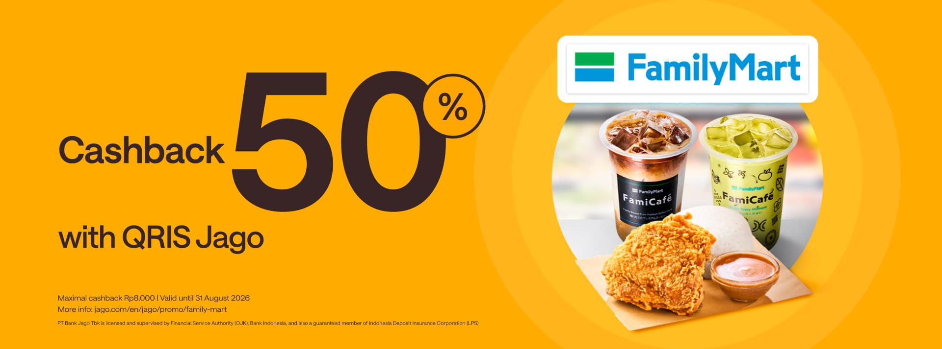 Shop with Jago QRIS, get 50% cashback*