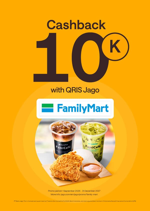 Shop with Jago QRIS, get 50% cashback*