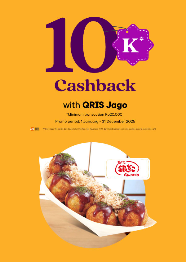 Buy takoyaki, get a Rp10,000 bonus