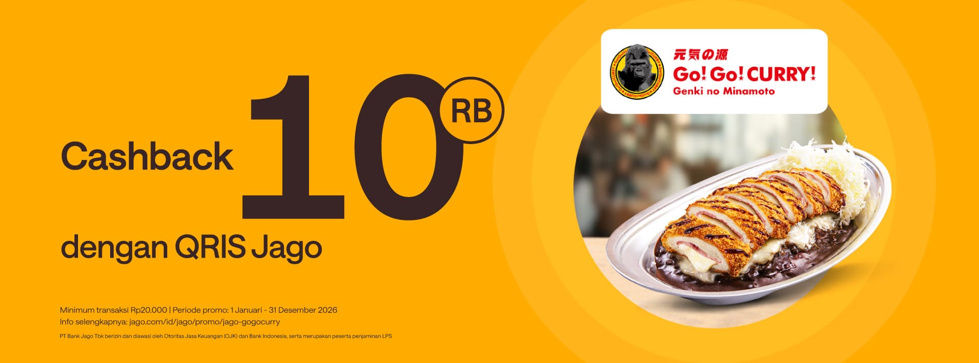 Cashback Rp10.000 makan kari pakai QRIS Jago