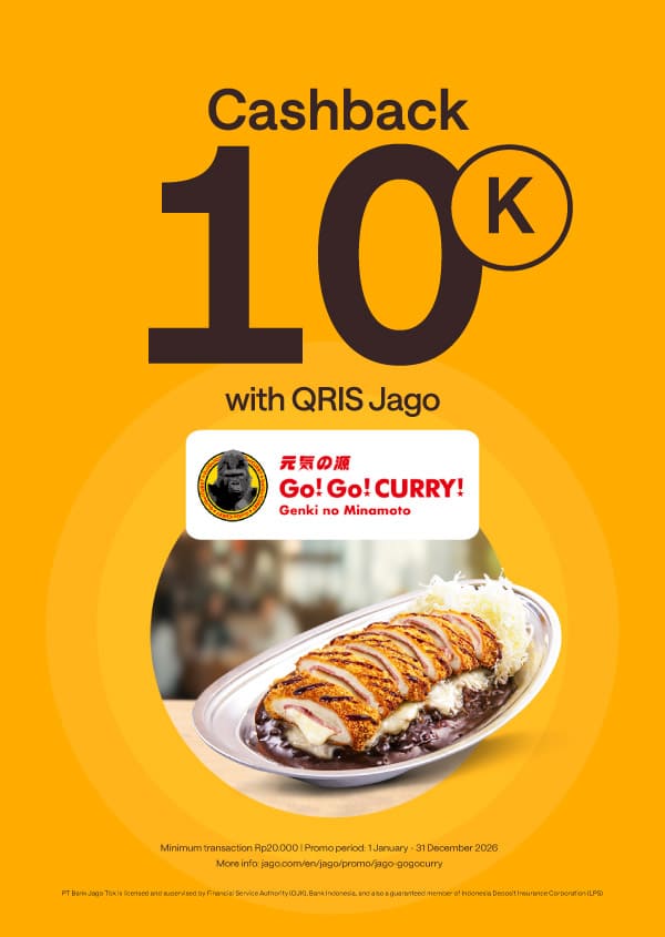 Rp10,000 cashback for curry food using Jago QRIS