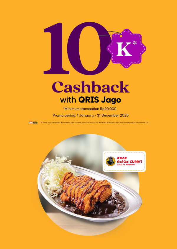Rp10,000 cashback for curry food using Jago QRIS