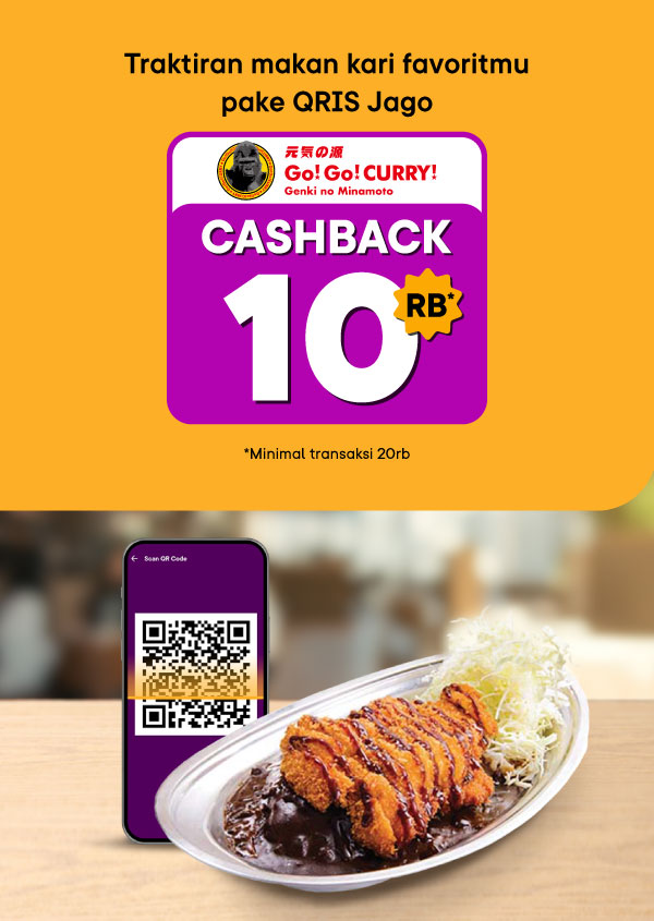 Cashback Rp10.000 makan kari pakai QRIS Jago