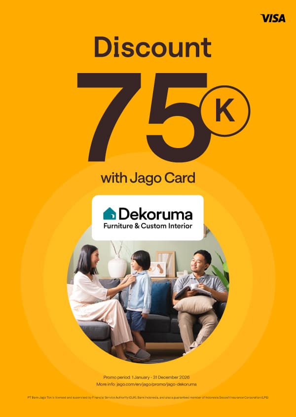 Decorate your house with Jago Card (Physical) 75k discount
