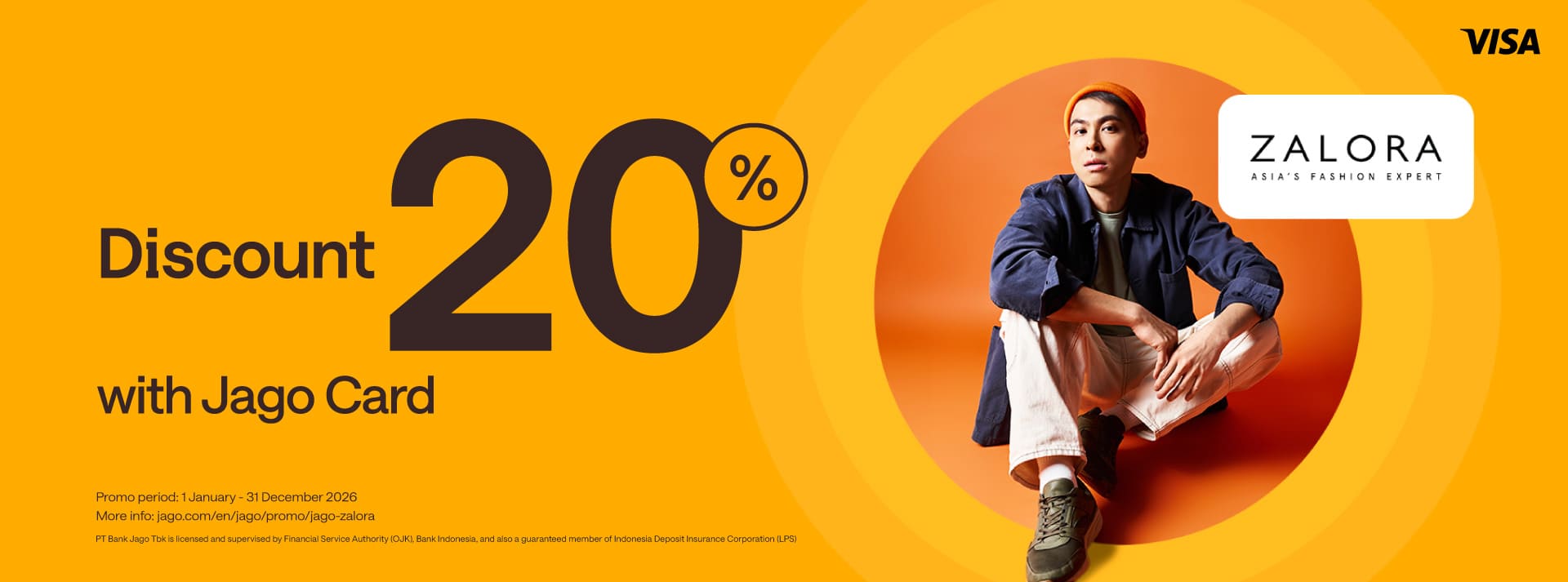 Special promo for shopping with Jago Card (Physical) 20% Discount