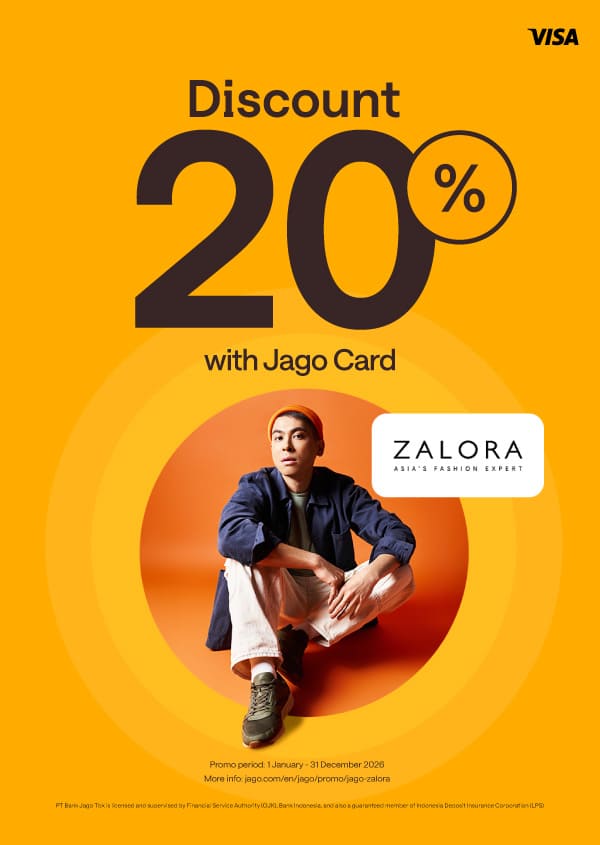 Special promo for shopping with Jago Card (Physical) 20% Discount