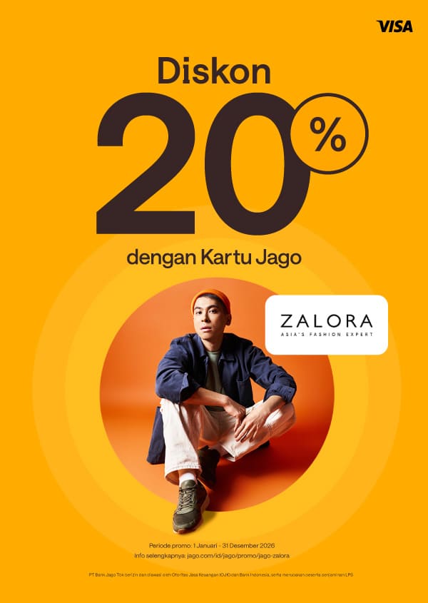 Promo spesial khusus belanja pake Kartu Jago (Fisik) Diskon 20%