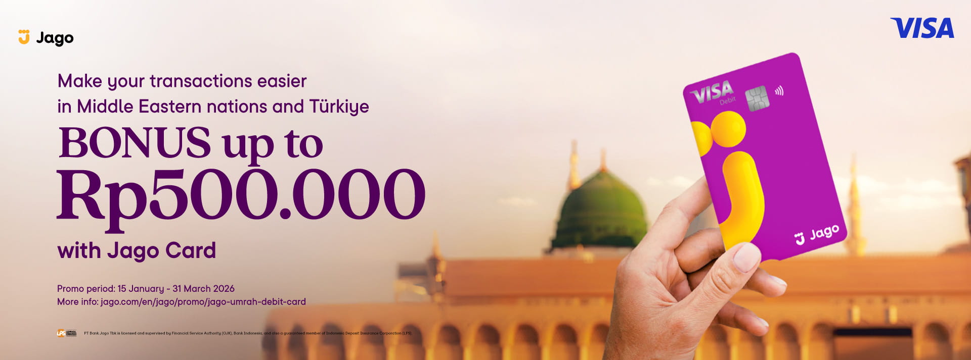 Ease of traveling during pilgrimage up to 500K Bonus