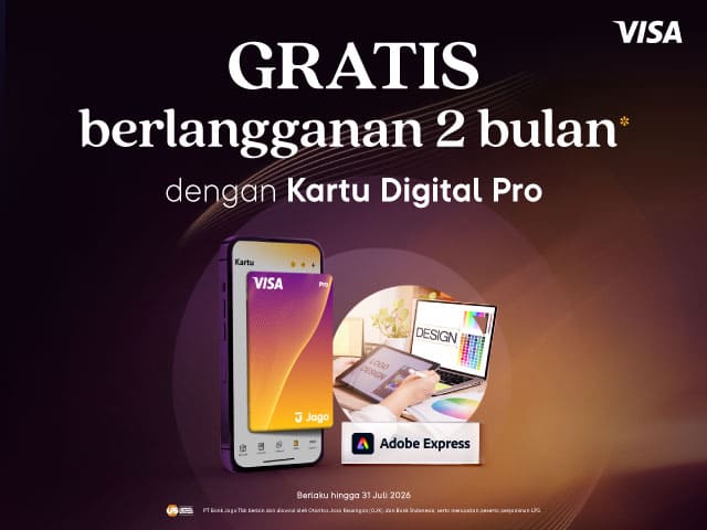 Promo Kartu Digital Pro - Adobe Express