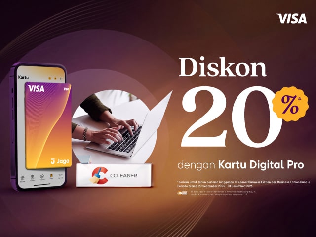 Promo Kartu Digital Pro - CCleaner