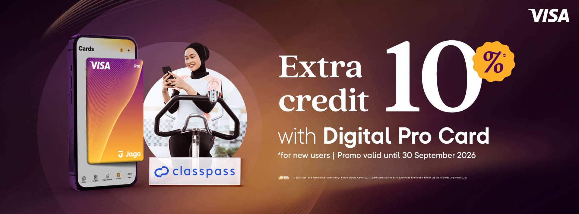 10% Extra Credit when you subscribe to ClassPass with the Digital Pro Card!
