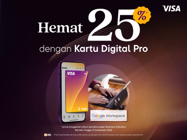 Promo Kartu Digital Pro - Google Workspace