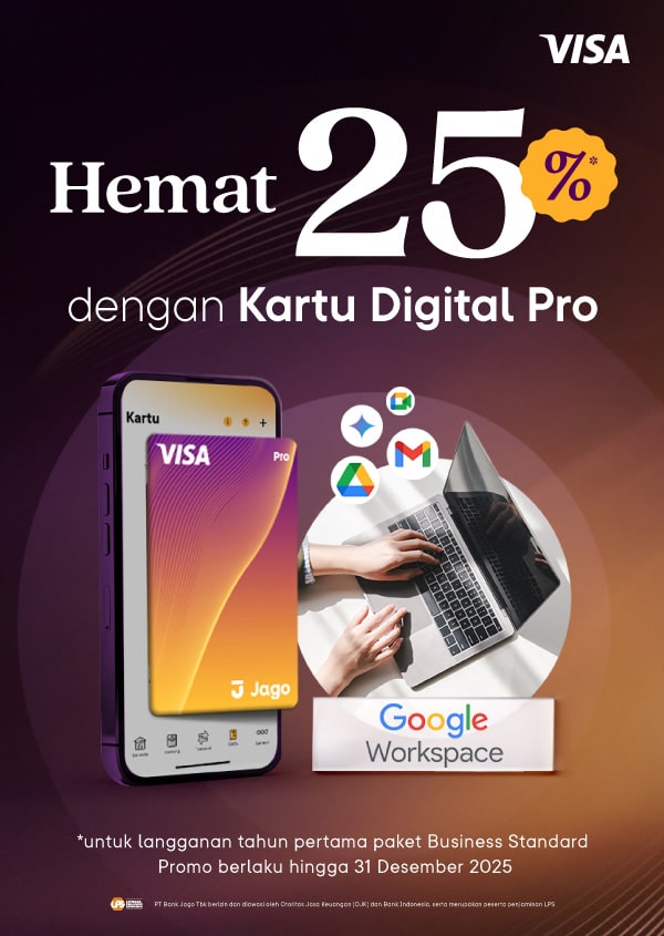 Hemat 25% Business Standard dengan Kartu Digital Pro