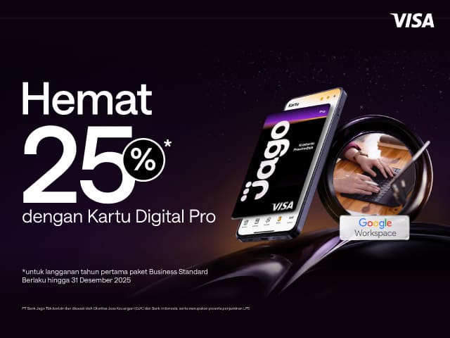 Promo Kartu Digital Pro - Google Workspace