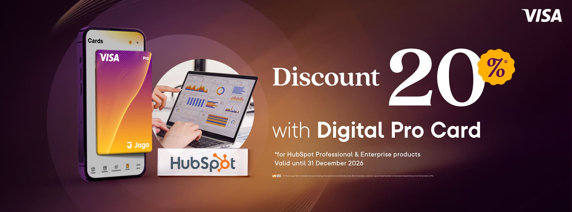 Get 20% Off HubSpot Professional & Enterprise Products with a Jago Digital Pro Card