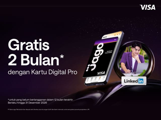 Promo Kartu Digital Pro - LinkedIn