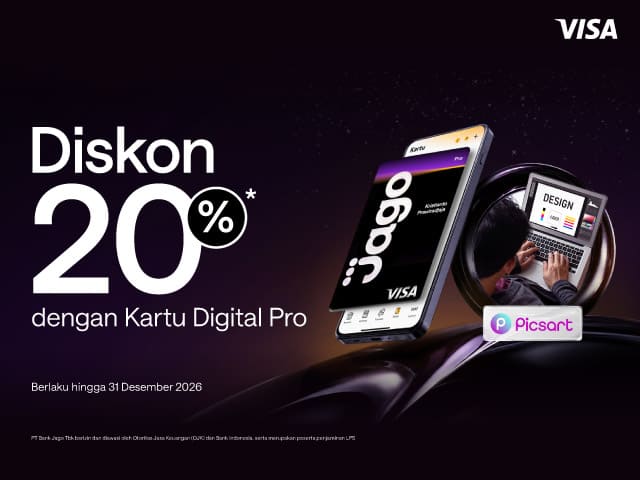 Promo Kartu Digital Pro - Picsart