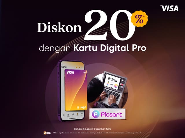 Promo Kartu Digital Pro - Picsart