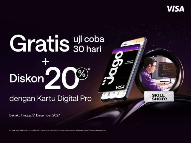 Promo Kartu Digital Pro - Skillshare