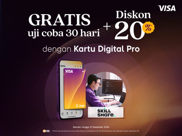 Promo Kartu Digital Pro - Skillshare