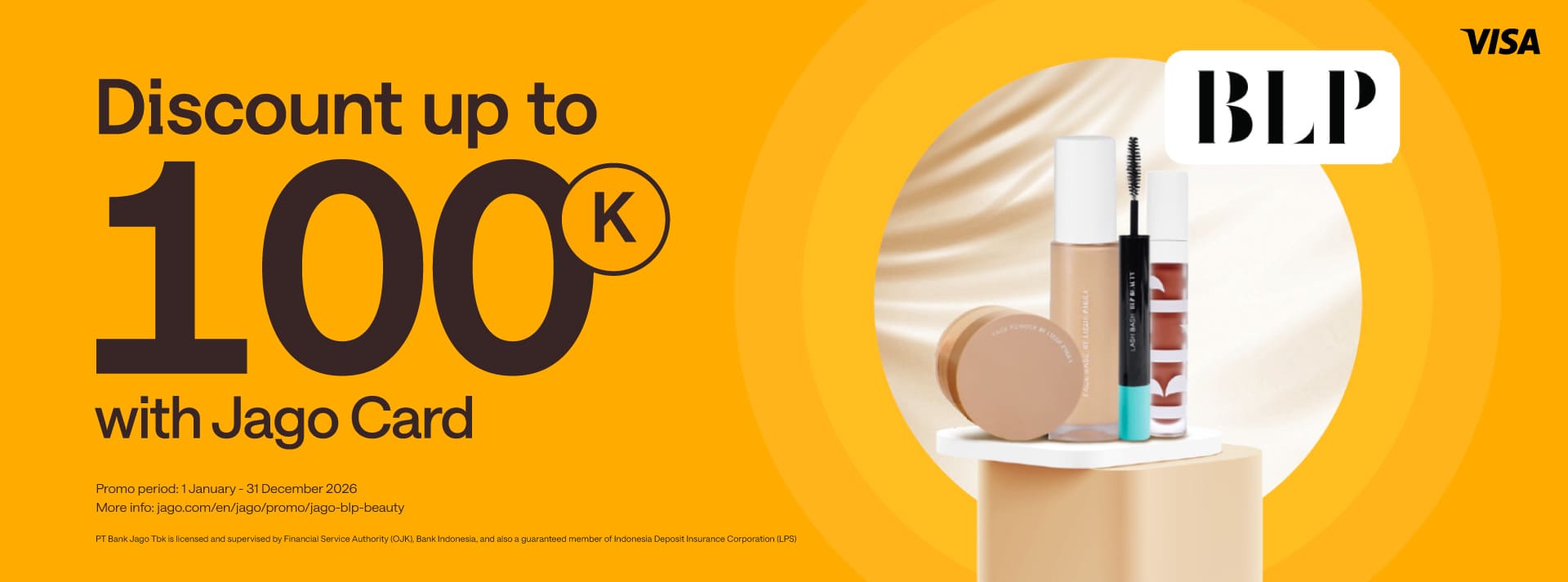 Up to Rp100,000 discount to look more flawless with Jago