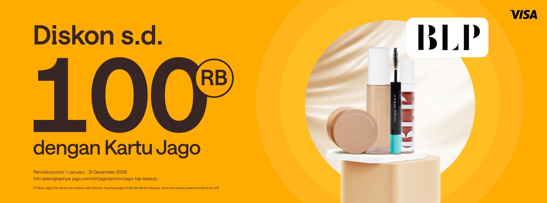 Diskon hingga Rp100.000 untuk tampil lebih flawless pake Jago