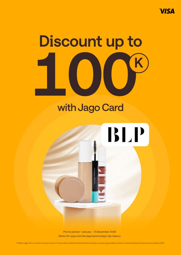 Up to Rp100,000 discount to look more flawless with Jago
