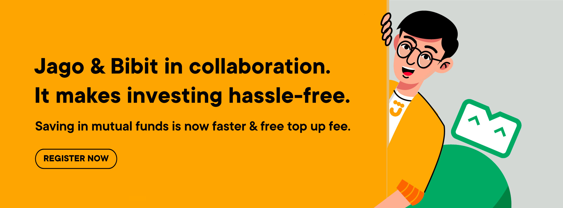Jago & Bibit in collaboration. To make investing hassle-free