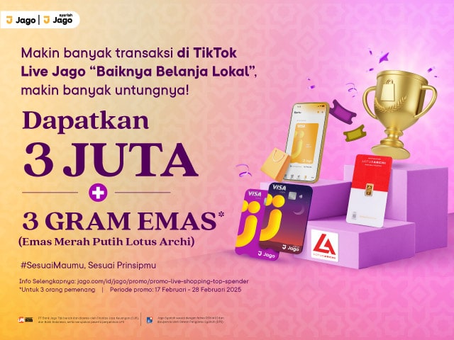 Promo Jago Live Shopping - Top Spender