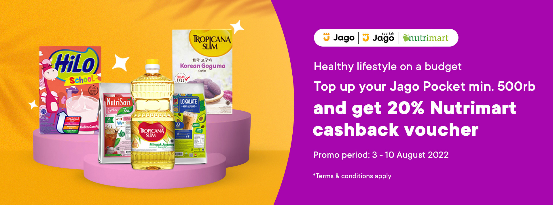 Jago Traktir Nutrimart - Healthy lifestyle on a budget