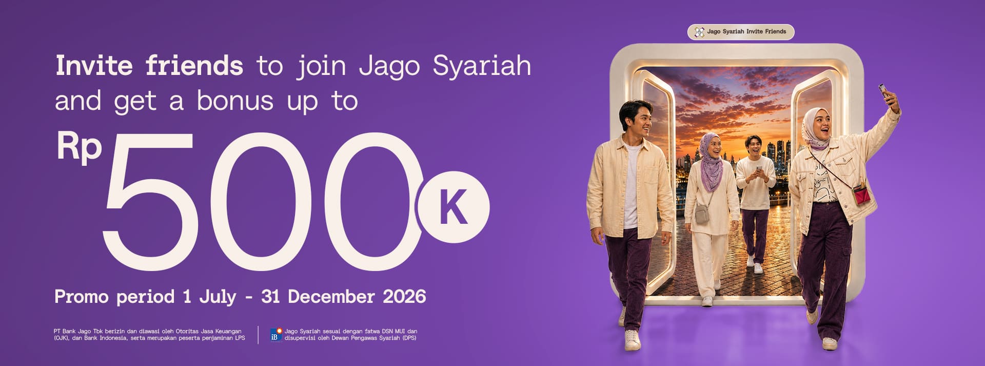 You want more favors? Invite more friends! Bonus up to 500K #SesuaiMaumu