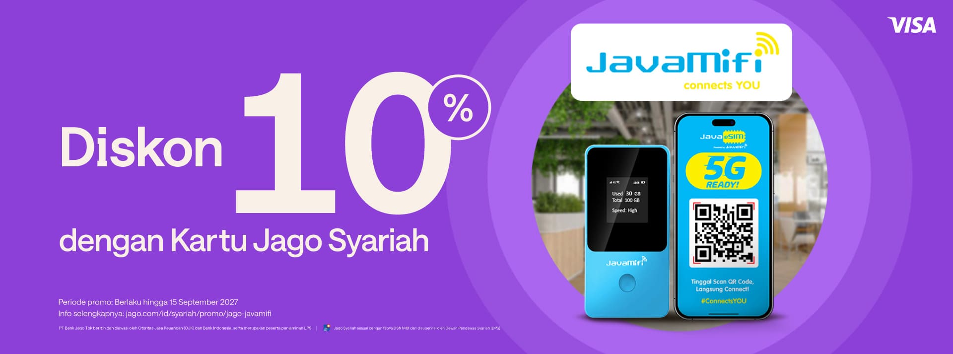 Dapatkan diskon 10% untuk Global Wi-fi dan Global Esim
