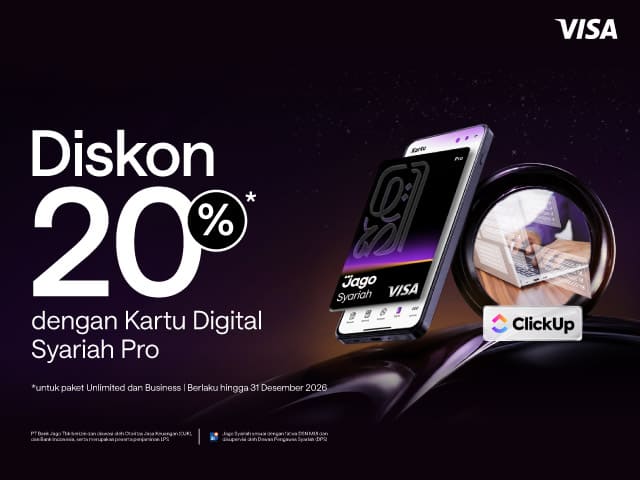 Promo Kartu Digital Pro - ClickUp