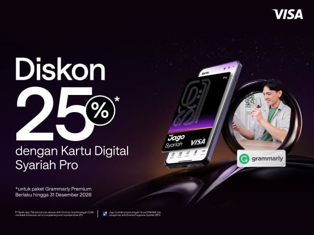Promo Kartu Digital Pro - Grammarly
