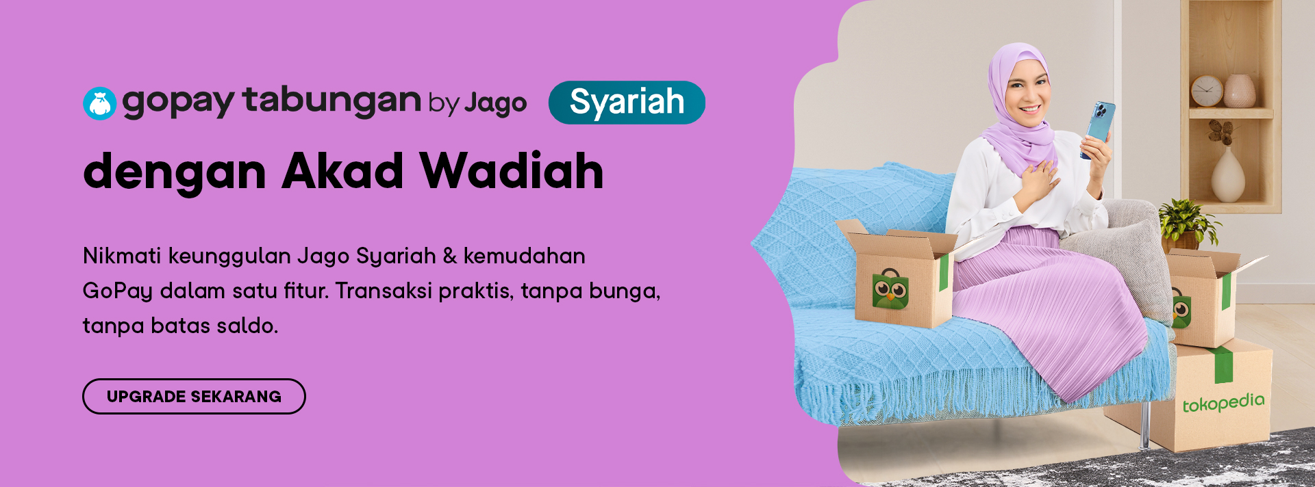 GoPay Tabungan Syariah by Jago dengan Akad Wadiah