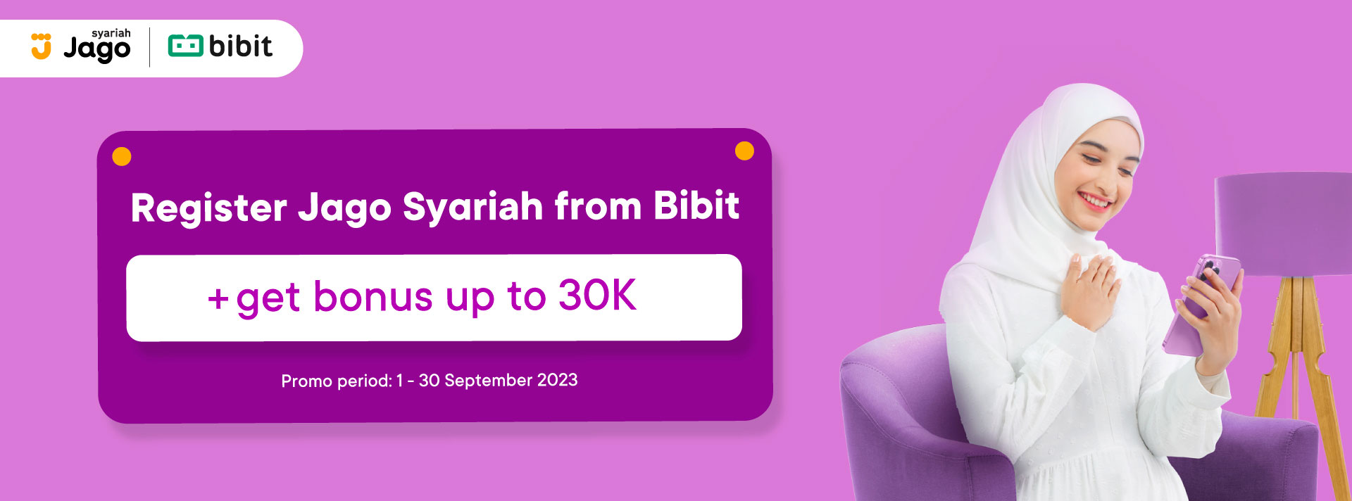 Register Jago from Bibit to get 40K bonus.