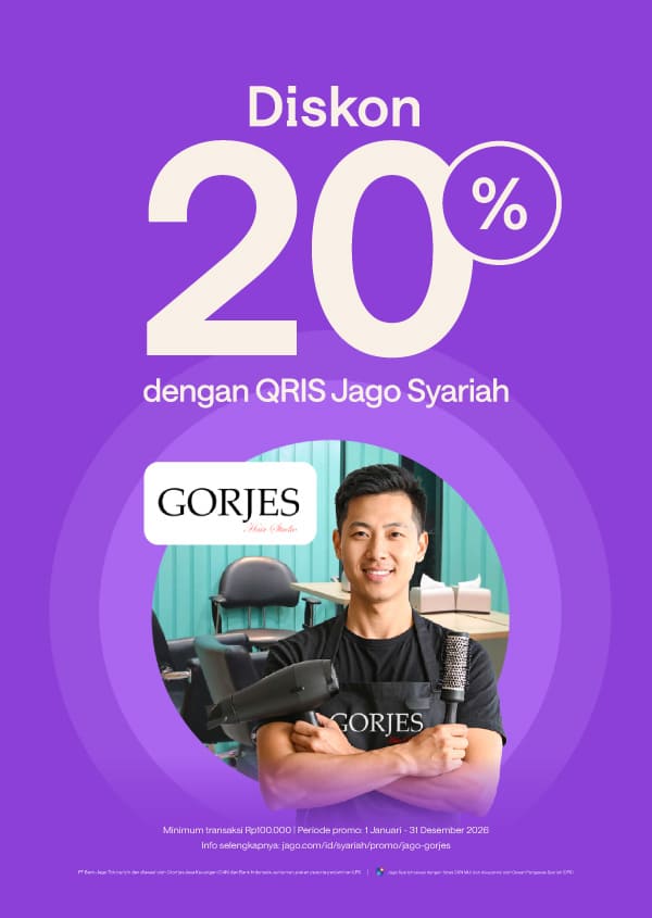 Potongan 20% untuk semua treatment kecuali make up dengan QRIS Jago.