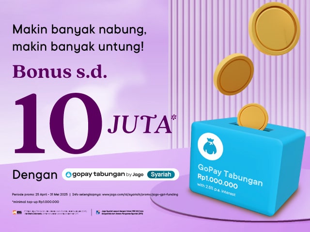 Promo Jago x GoPay Tabungan by Jago