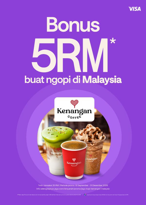 Bonus senilai RM 5 untuk pembelian RM 25 di Kenangan Coffee Malaysia