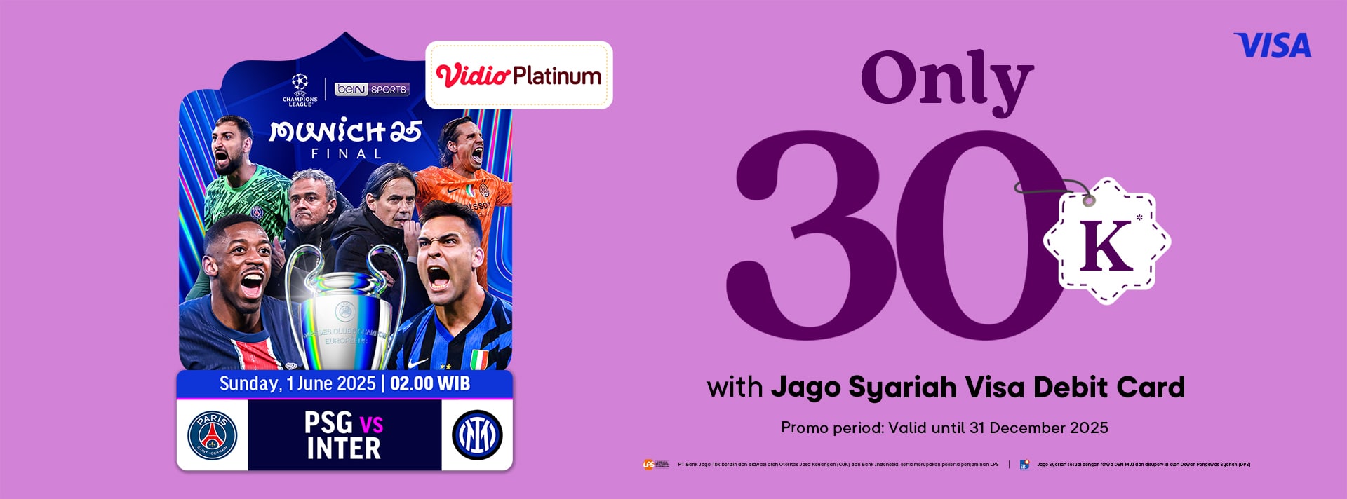 Only Rp30,000 for Vidio Platinum