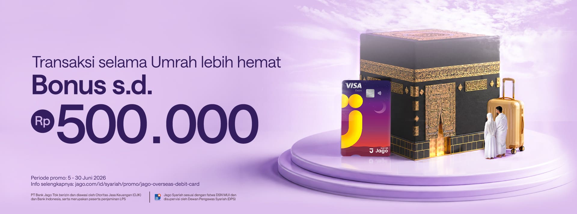 Transaksi di luar negeri jadi makin murah! Bonus s.d. 500 ribu dengan Kartu Jago