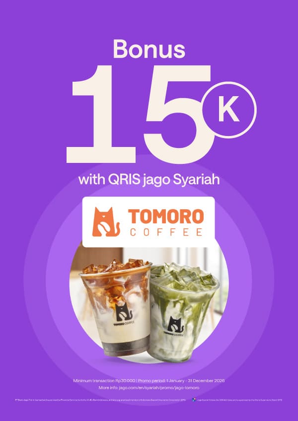 Enjoy tasty coffee for less using QRIS Jago 15* cashback