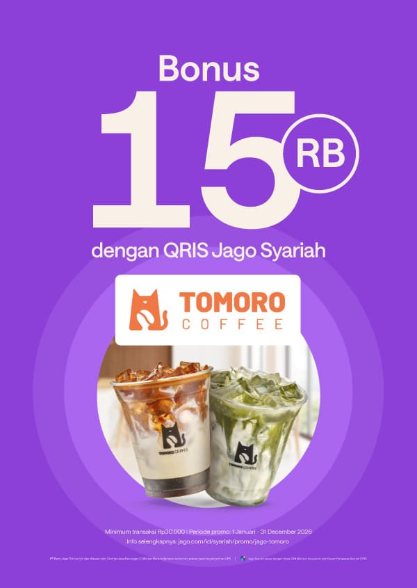 Ngopi nikmat jadi lebih hemat pake QRIS Jago cashback 15rb*