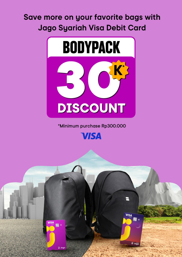 Buy your favorite bag, get Rp30,000 Discount