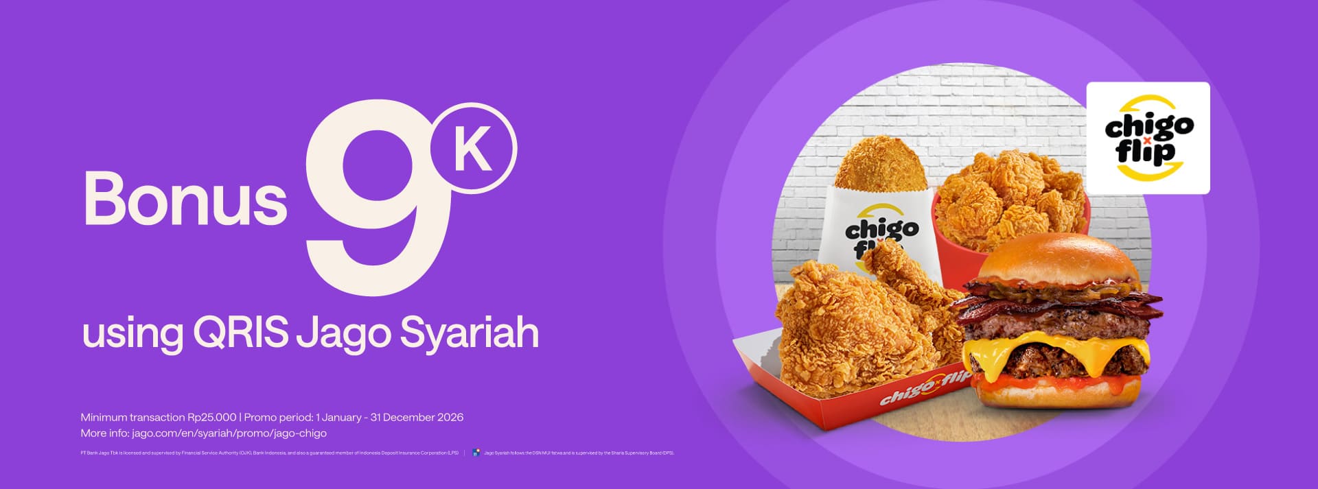 Get meal treats every day with Jago! Rp9,000 bonus exclusive for Jago QRIS users