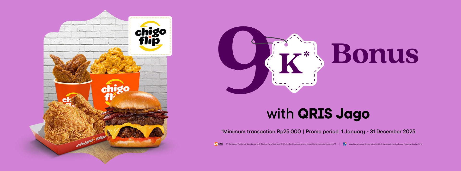 Get meal treats every day with Jago! Rp9,000 bonus exclusive for Jago QRIS users